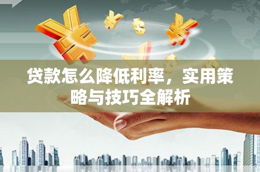 武鸣贷款怎么降低利率，实用策略与技巧全解析