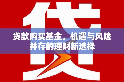 武鸣贷款购买基金，机遇与风险并存的理财新选择