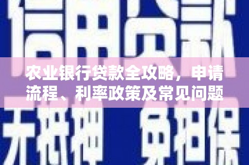 武鸣农业银行贷款全攻略，申请流程、利率政策及常见问题解析