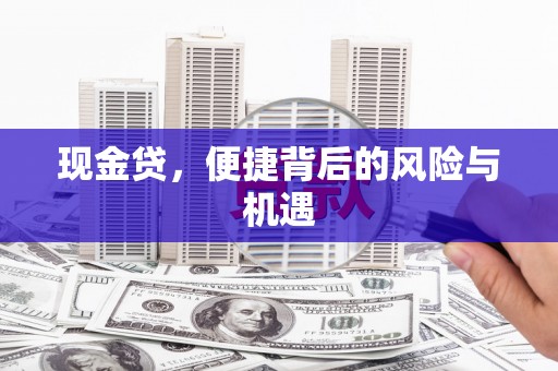 武鸣现金贷，便捷背后的风险与机遇