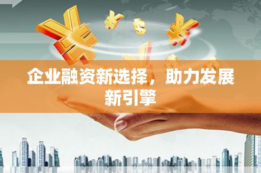 武鸣企业融资新选择，助力发展新引擎