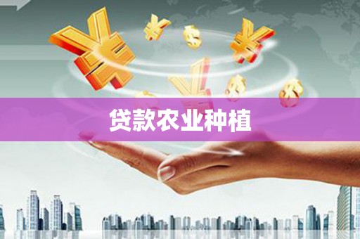 武鸣贷款农业种植