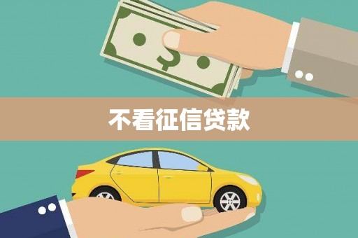 武鸣不看征信贷款