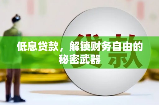 武鸣低息贷款，解锁财务自由的秘密武器