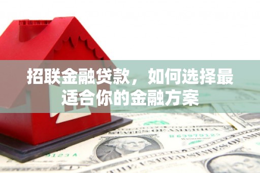 武鸣招联金融贷款，如何选择最适合你的金融方案