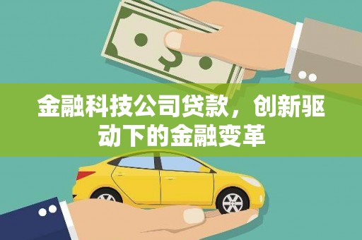 武鸣金融科技公司贷款，创新驱动下的金融变革