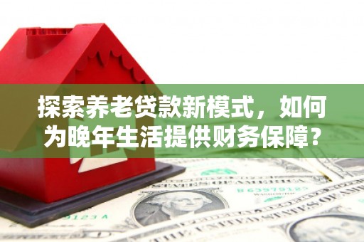 武鸣探索养老贷款新模式，如何为晚年生活提供财务保障？