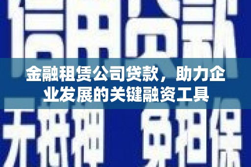 武鸣金融租赁公司贷款，助力企业发展的关键融资工具