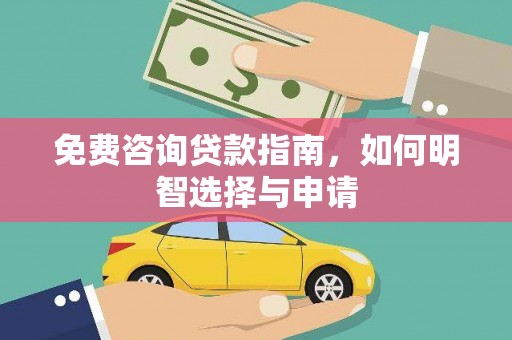武鸣免费咨询贷款指南，如何明智选择与申请