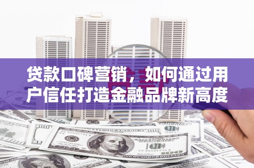 武鸣贷款口碑营销，如何通过用户信任打造金融品牌新高度