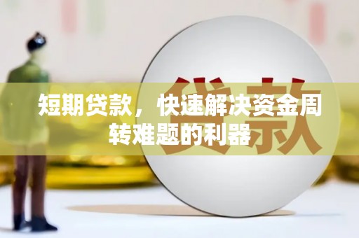 武鸣短期贷款，快速解决资金周转难题的利器
