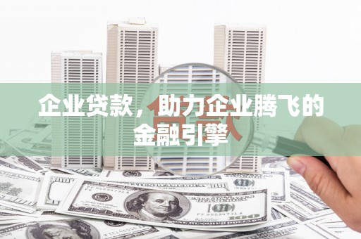 武鸣企业贷款，助力企业腾飞的金融引擎