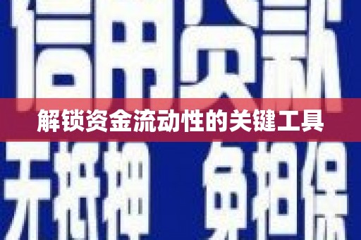 武鸣解锁资金流动性的关键工具