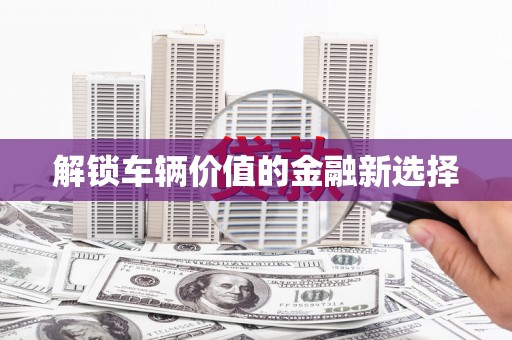 武鸣解锁车辆价值的金融新选择