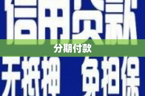 武鸣分期付款
