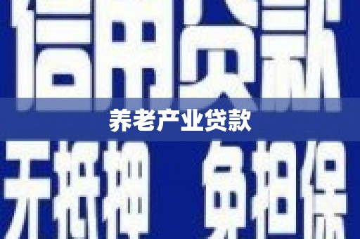 武鸣养老产业贷款