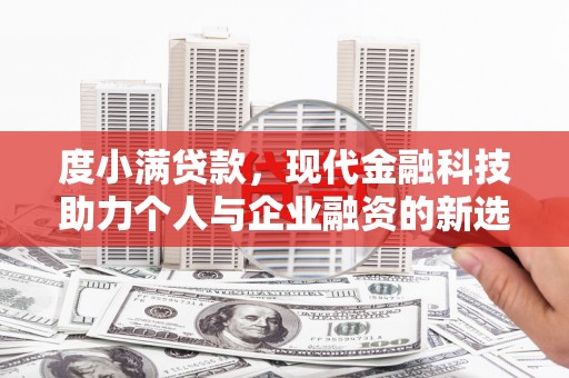 武鸣度小满贷款，现代金融科技助力个人与企业融资的新选择