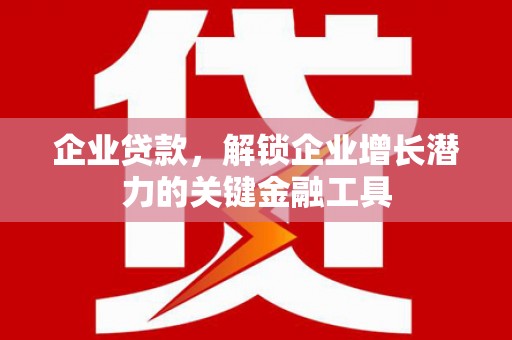 武鸣企业贷款，解锁企业增长潜力的关键金融工具