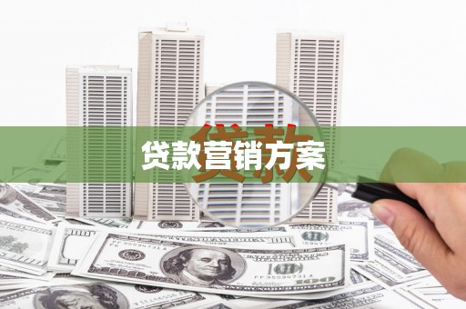 武鸣贷款营销方案