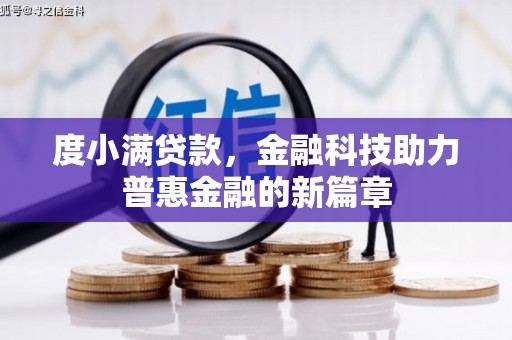 武鸣度小满贷款，金融科技助力普惠金融的新篇章