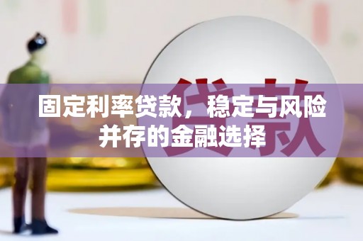 武鸣固定利率贷款，稳定与风险并存的金融选择