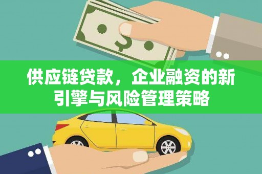 武鸣供应链贷款，企业融资的新引擎与风险管理策略