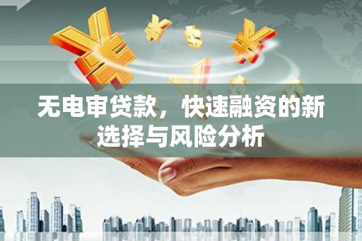 武鸣无电审贷款，快速融资的新选择与风险分析