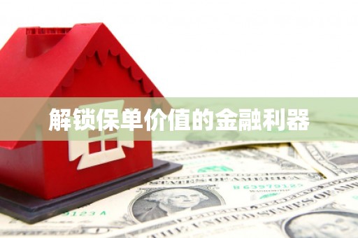武鸣解锁保单价值的金融利器