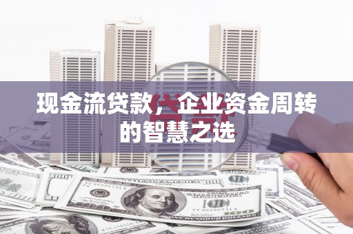 武鸣现金流贷款，企业资金周转的智慧之选