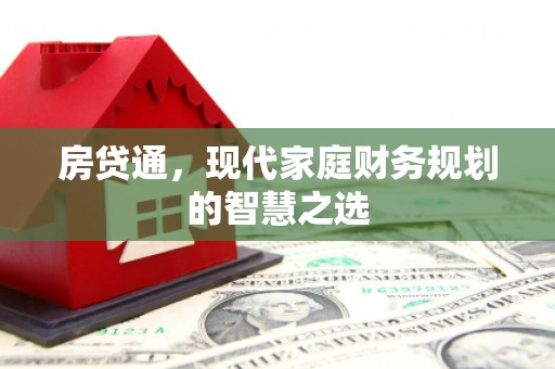 武鸣房贷通，现代家庭财务规划的智慧之选