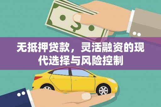 武鸣无抵押贷款，灵活融资的现代选择与风险控制