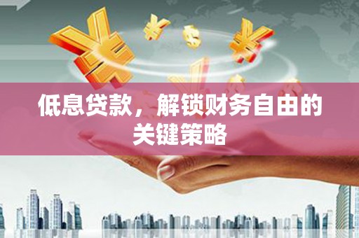 武鸣低息贷款，解锁财务自由的关键策略