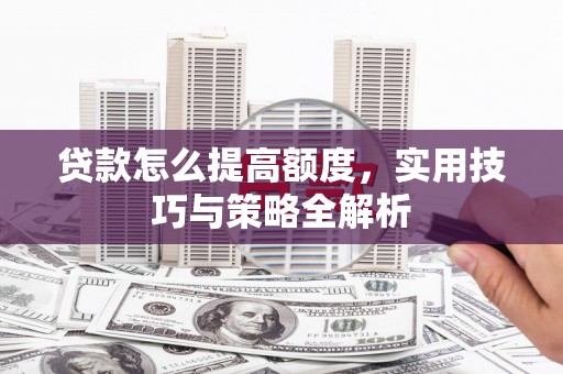武鸣贷款怎么提高额度，实用技巧与策略全解析