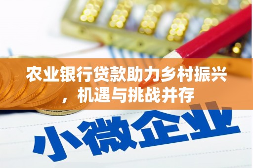 武鸣农业银行贷款助力乡村振兴，机遇与挑战并存