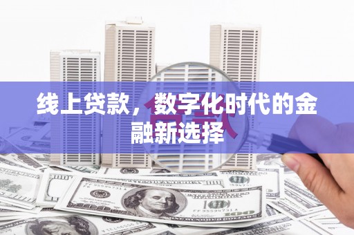 武鸣线上贷款，数字化时代的金融新选择