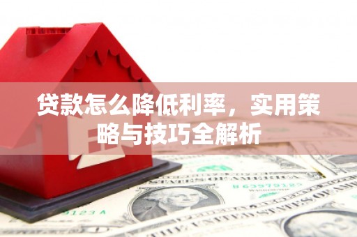 武鸣贷款怎么降低利率，实用策略与技巧全解析