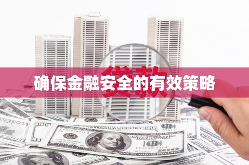 武鸣确保金融安全的有效策略
