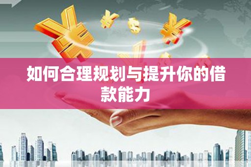 武鸣如何合理规划与提升你的借款能力