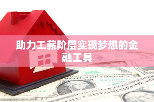 武鸣助力工薪阶层实现梦想的金融工具