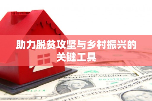 武鸣助力脱贫攻坚与乡村振兴的关键工具