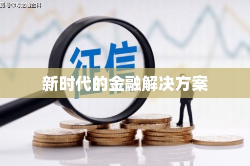 武鸣新时代的金融解决方案