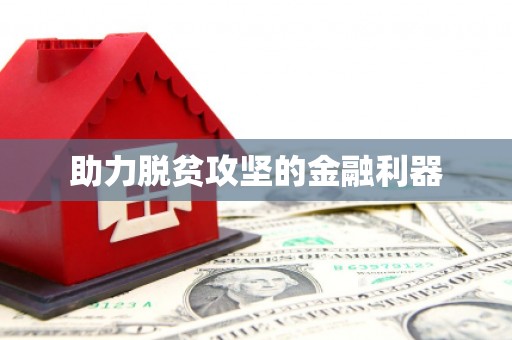 武鸣助力脱贫攻坚的金融利器